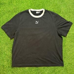 Retro Puma Single Stitched Embroidered Logo Graphic Tee